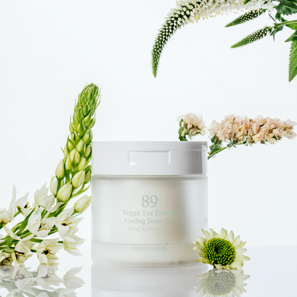 dermashare vegan tea tree 89 cooling toner pad dermashare vegan tea tree 89 cooling toner pad