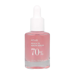 anua peach 70% niacin serum (suero iluminador de durazno con niacinamida)